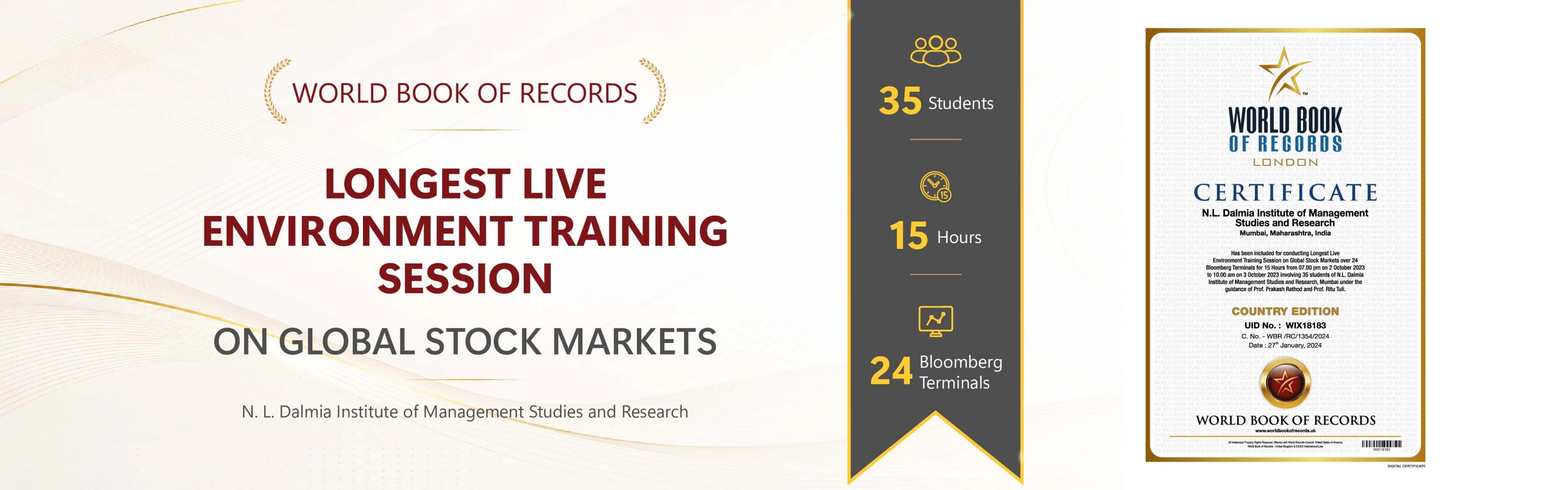 Longest Live Environment Training Session