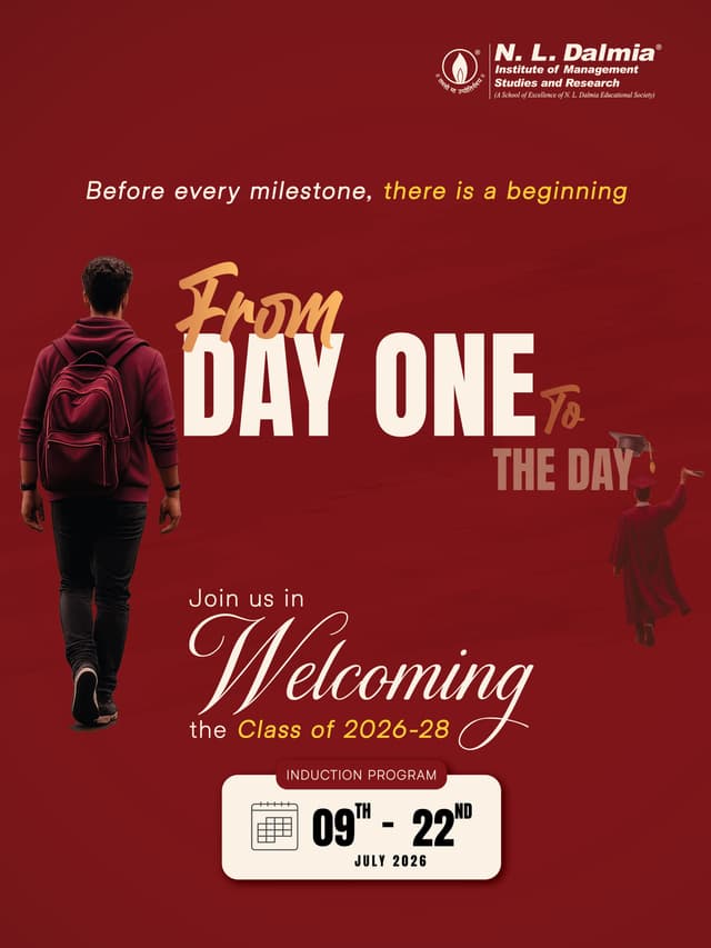 Every success story starts with a Day One.
It’s the day you step into a new environment, meet unfamiliar faces, embrace new ideas and begin a journey that will shape your future.
The Day may still lie ahead, but every lesson you learn, every challenge you overcome, every friendship you build and every opportunity you seize will take you one step closer to it.
As we prepare to welcome the Class of 2026–28, we look forward to the journeys that will unfold over the next two years and to witnessing the leaders, innovators and changemakers you will become.
📍 Induction Program
🗓️ 09th – 22nd July 2026
See you on Day 1️⃣
#NLDalmia #NLDIMSR #Induction2026 #JourneyBeginsAtNLD #DayOneToTheDay