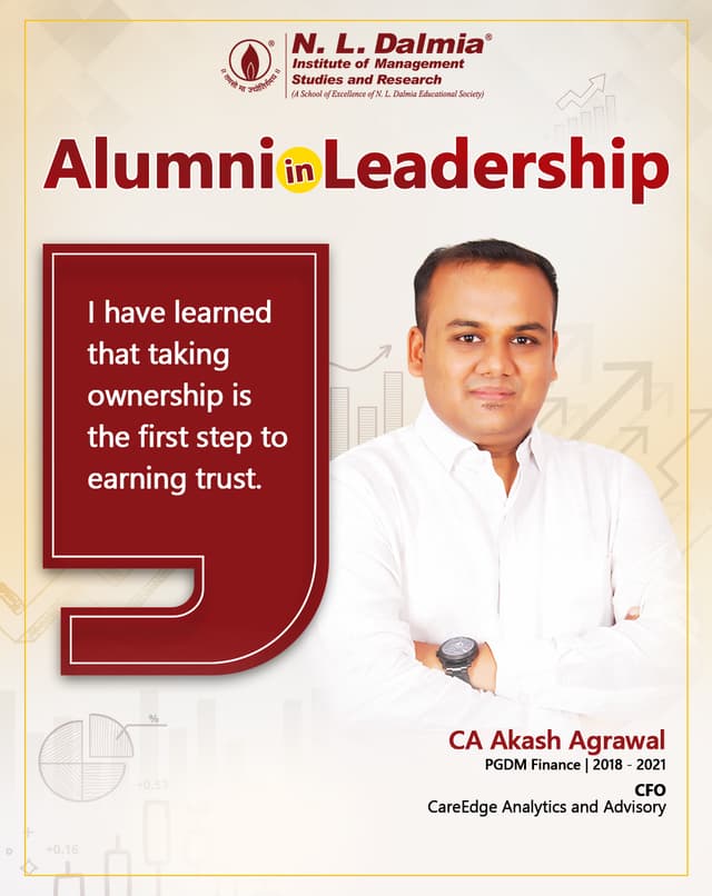 Leadership begins with taking ownership—and trust follows.
Meet CA Akash Agrawal, CFO, CareEdge Analytics and Advisory, an alumnus of PGDM Finance (2018–2021).
His journey reflects how accountability, sound financial thinking and continuous learning shape leaders who inspire confidence and create lasting impact.
.
.
.
.
#NLDalmia #NLDIMSR #AlumniInLeadership #LeadershipJourney #FinanceLeadership #PGDMFinance #AlumniSuccess #ProfessionalGrowth #CareerInFinance #LeadershipMindset #ContinuousLearning #CFO #FinanceProfessional #IndustryLeadership #FutureLeaders #LeadershipLessons #CareerGrowth #CorporateLeadership #InspiringJourneys #AlumniPride