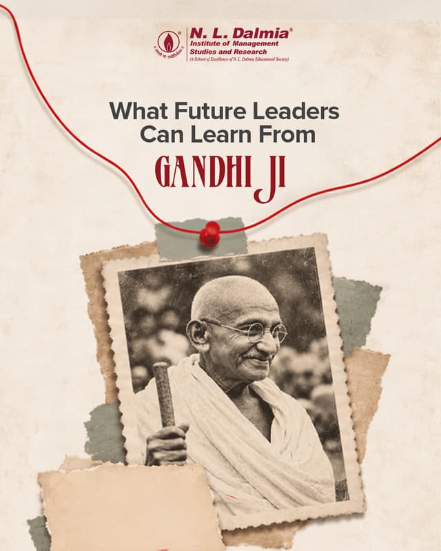 The world of leadership may change, but its strongest principles remain timeless.
This Gandhi Jayanti, NLDIMSR reflects on Mahatma Gandhi’s enduring values of integrity, responsibility and purpose and the lessons they continue to hold for the leaders of tomorrow.
.
.
.
#NLDIMSR #GandhiJayanti #MahatmaGandhi #GandhianValues #Leadership #LeadershipValues #Integrity #PurposeDrivenLeadership #ResponsibleLeadership #EthicalLeadership #FutureLeaders #ManagementEducation #LeadershipDevelopment #ValuesDrivenLeadership #ThoughtLeadership #ResponsibleManagement #LearningWithPurpose