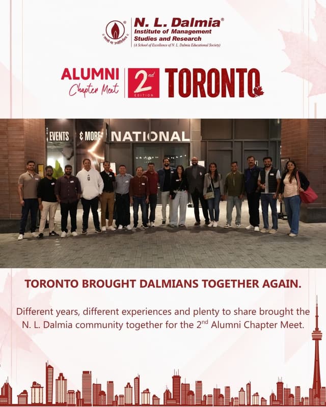There’s something special about meeting again after the years have added so much to everyone’s story. 🍁
The 2nd Alumni Chapter Meet in Toronto brought Dalmians across batches together, with shared memories, experiences since campus and the N. L. Dalmia connection bringing plenty to the occasion.
A little friendly competition added to the camaraderie, while the conversations and connections throughout the meet reflected a Canada alumni community that continues to grow stronger with every edition.
Good to be together again, Toronto. Until we meet again. ❤️
#NLDIMSR #NLDalmia #NLDAlumni #AlumniChapterMeet #TorontoAlumni #CanadaAlumni #AlumniCommunity